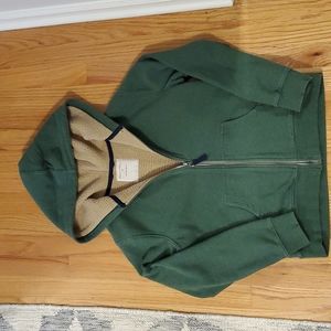 Hannah Andersson Sherpa Lined Zip-Up Hoodie